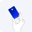 Mano sosteniendo tarjeta Copec Pay