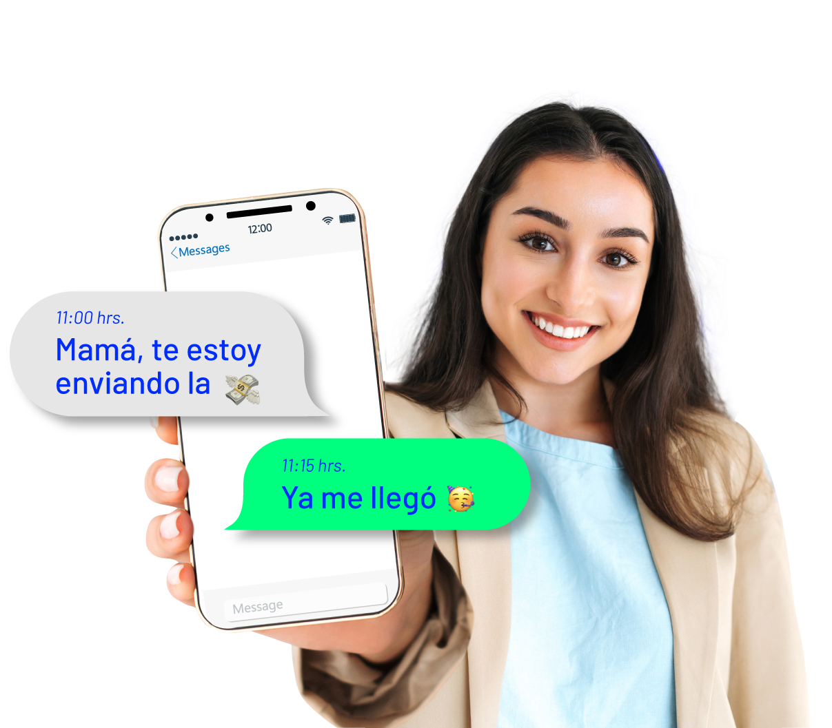 Persona usando Copec Pay para enviar dinero al extranjero